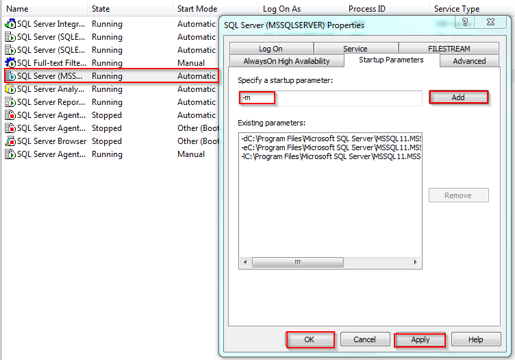 SQL Server How To Start The SQL Server In Minimal Configuration G 